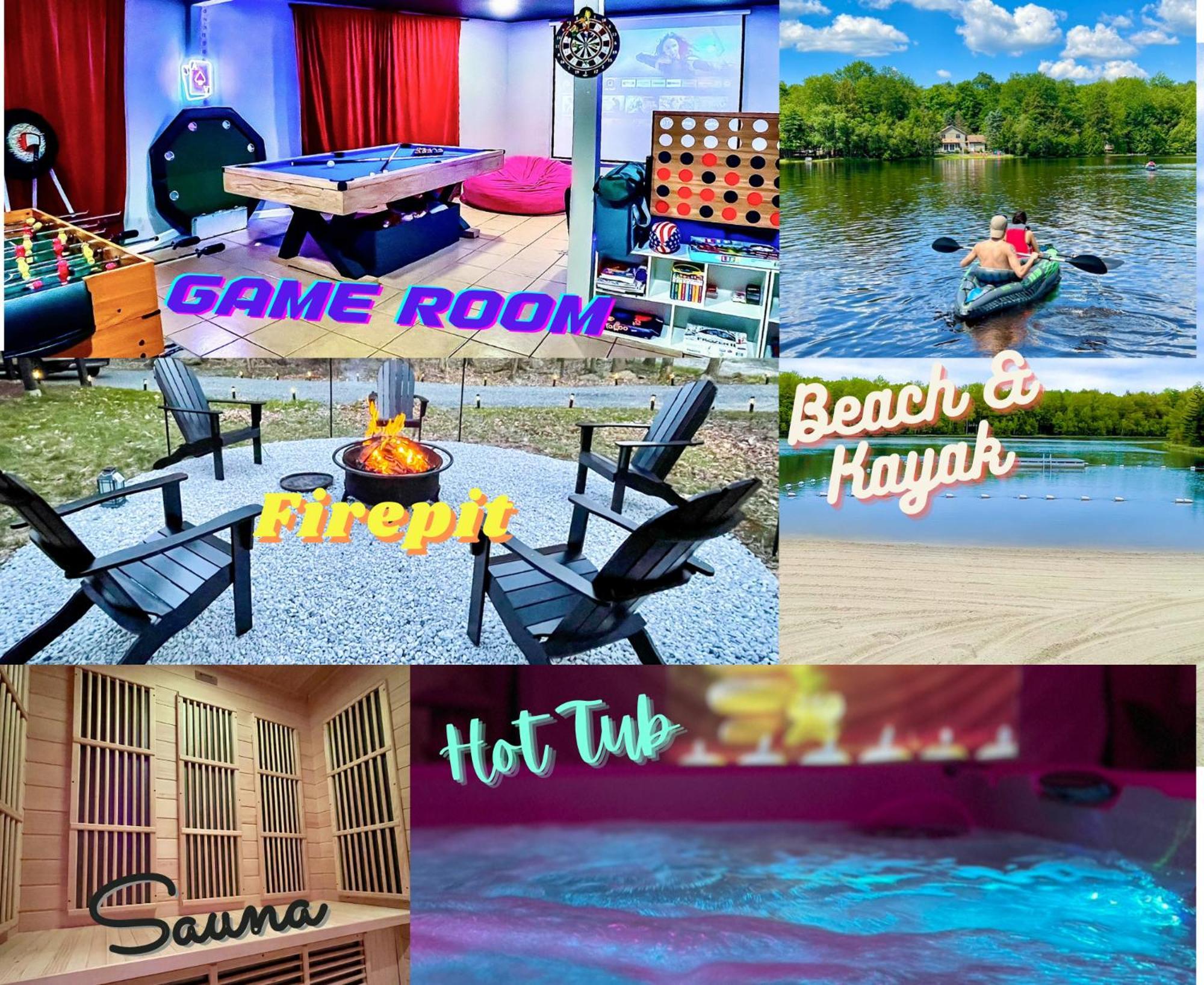 Zen Spa Oasis Retreat Sauna/Hotub/Firepit/Fun/Gameroom Blakeslee Exterior foto
